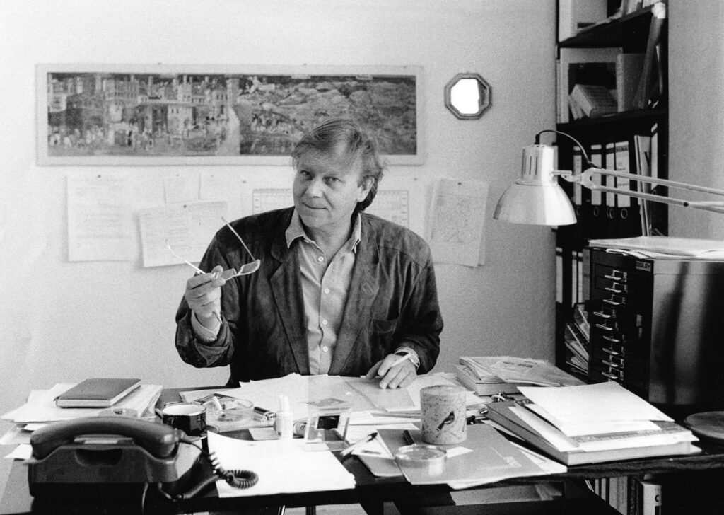 Peter Homann im Büro (1988)